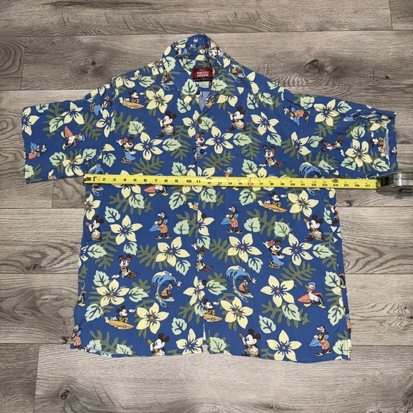 Vintage Reyn Spooner Disney Blue Floral Men's Shirt - Picture 6 of 6